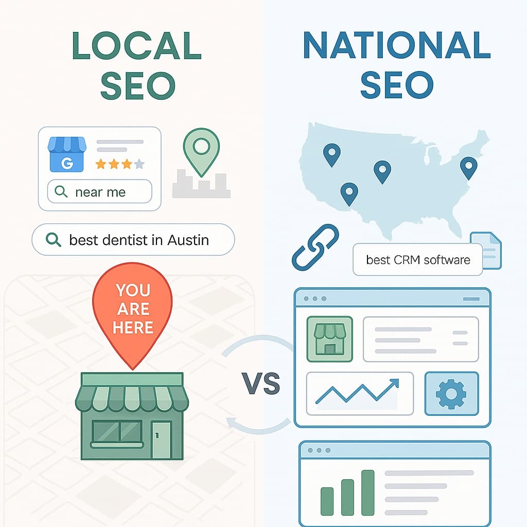 A Complete Guide to Choosing Between Local SEO and National SEO in the US